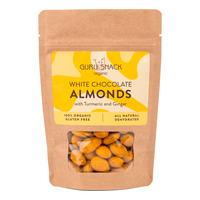 Guru Snack White Chocolate Almonds with Turmeric & Ginger - 100 g.