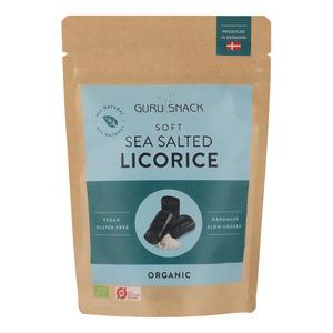 Soft Sea Salted Licorice Økologisk - 100 gr - Guru Snack