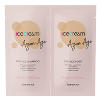 Inebrya Ice Cream Argan Age Shampoo + Mask - 30 ml. - Vareprøve