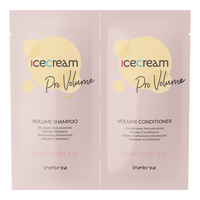 Inebrya Ice Cream Pro-Volume Shampoo + Conditioner - 30 ml. - Vareprøve