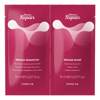 Inebrya Shecare Repair Shampoo + Mask - 30 ml. - Vareprøve
