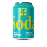 Nåbe Soda Pink Peach Pineapple - 330 ml.