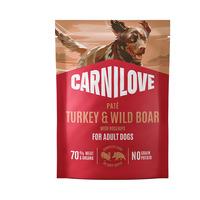 Carnilove Pouch Pate vådfoder m. vildsvin & hyben - 300g.