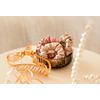 Parsa Beauty Signatur Scrunchies - Beige/Rosa/Creme - 3 stk.
