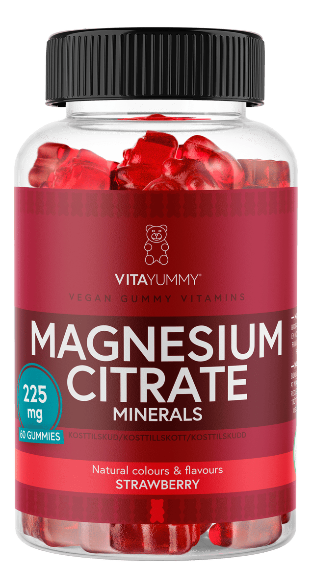 VitaYummy Magnesium Citrate Strawberry - 60 stk.