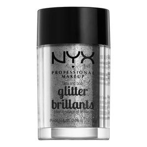 NYX Professional Makeup Face & Body Glitter Brillants - 10 Silver - 2,5 g.
