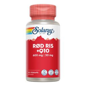 Solaray Rød Ris + Q10 – 60 kaps.