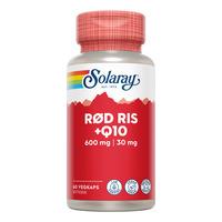 Solaray Rød Ris + Q10 - 60 kaps.