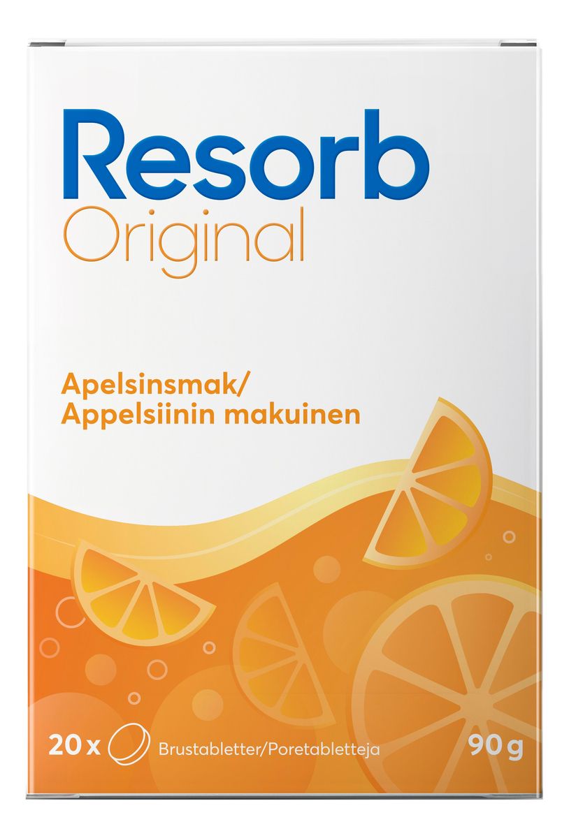 Resorb Original Appelsin - 2 x 10 brusetabl.