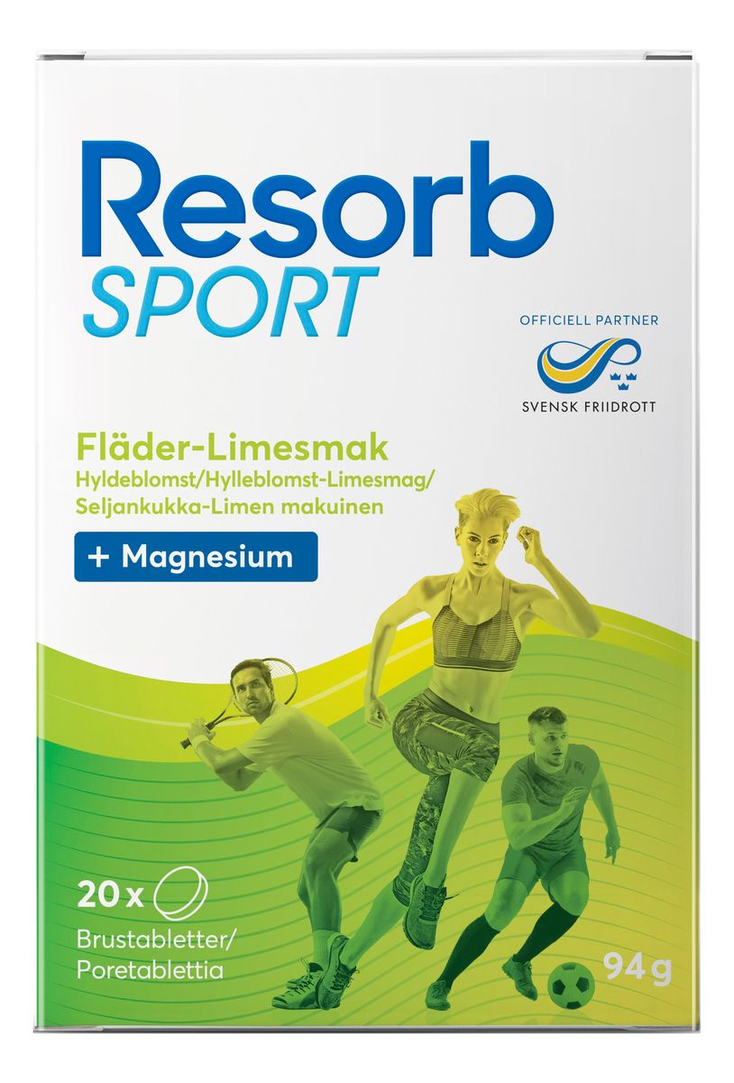 Resorb Sport Hyldeblomst-Lime - 2 x 10 stk.