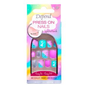 Depend Press On Nails - Mermaid - 1 sæt