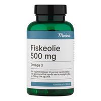 Mezina Fiskeolie 500 mg Omega 3 - 180 kaps.