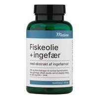 Mezina Fiskeolie + Ingefærrod - 90 kaps.