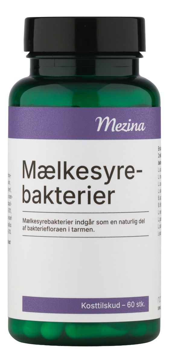 Mezina Mælkesyrebakterier Probiotika - 60 kaps.