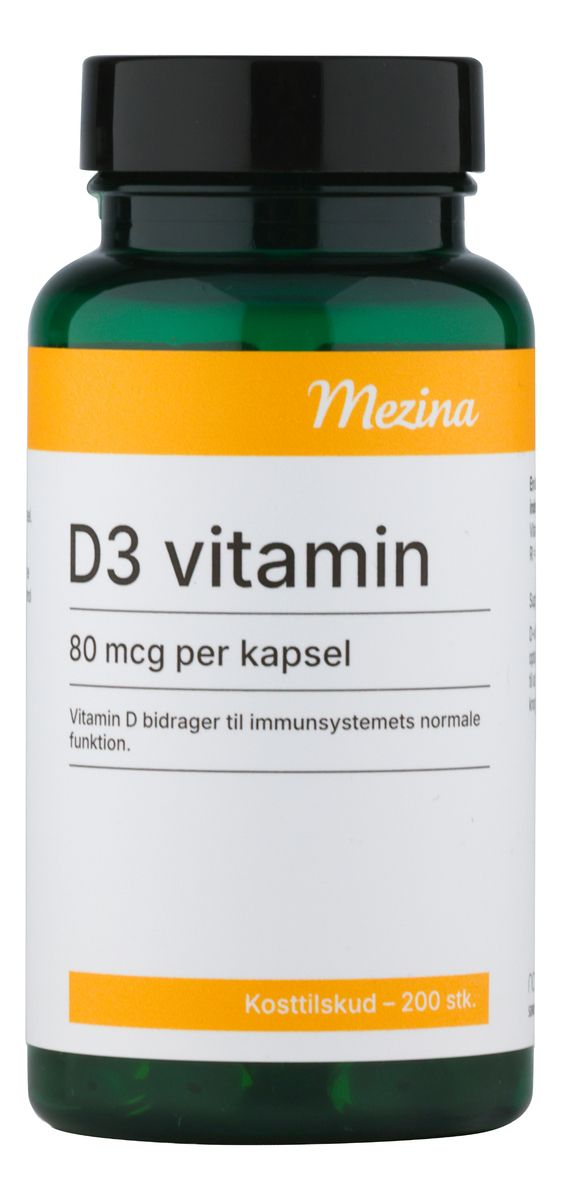 Mezina D3-vitamin 80 mcg - 200 kaps.