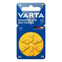 Varta Batteri Høreapparat v10 - 6 stk.
