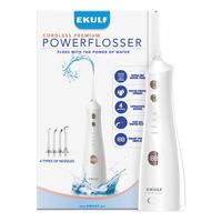 Ekulf PowerFlosser Cordless Premium - Hvid - 1 stk.