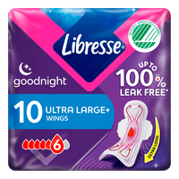 Libresse Ultra Night Wing - 10 stk.