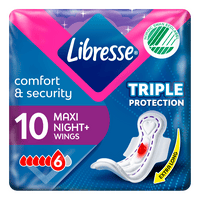 Libresse Maxi Night Wing - 10 stk.
