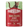 Carnilove Cat Pouch, vagtel m. mælkebøtte - 85 g.