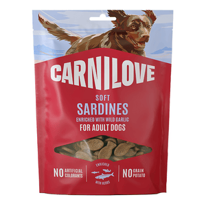 Carnilove Semi Moist Snack, Sardiness & Garlic - 200 g.