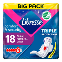 Libresse Maxi Night Wing Bind Big Pack - 18 stk.