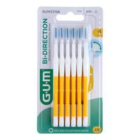Gum Bi-Direction mellemrumsbørste - 6 stk. - 1,4 mm – Gul