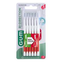 Gum Bi-Direction mellemrumsbørste - 6 stk. - 0,8 mm – Rød