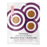 Clearspring Riskiks Black Peber & Tamari (Glutenfri) - Ø - 40 g.