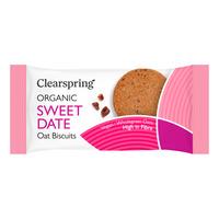 Clearspring Havrekiks Daddel - Ø - 40 g.