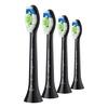 Philips Sonicare Optimal White Børstehoveder - Sort - 4 stk.