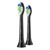Philips Sonicare Optimal White Børstehoveder - Sort - 2 stk.