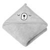 Akuku Baby Hooded Bath Towels - 100x100 cm - Grå - 1 stk.
