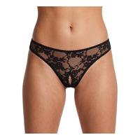 NORTIE Siv Bundløse Blonde G-String L/XL - Sort - 1 stk.