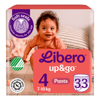 Libero Up&amp;Go 4 Bukseble 7-10 kg - 33 stk.