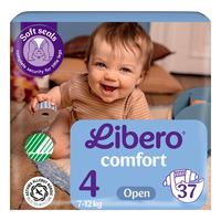 Libero Comfort 4 Åben Ble 7-12 kg - 37 stk.