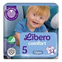 Libero Comfort 5 Åben Ble 9-14 kg - 34 stk.