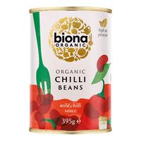 Biona Organic Chilli Beans - Røde Kidney Bønner - Ø - 395 g.