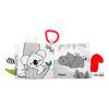 Akuku Plush Sensory Book - Animal Kingdom - 1 stk.