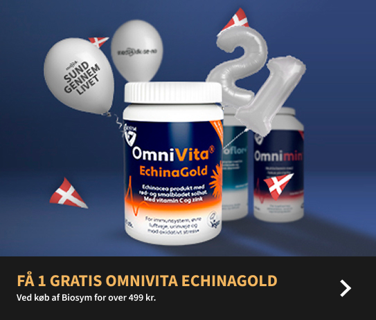Fødselsdagsfest - Biosym - Få 1 gratis OmniVita EchinaGold