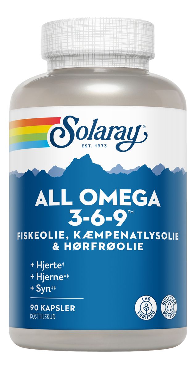 Solaray All Omega 3-6-9 - 90 kaps.