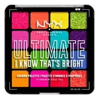 NYX Professional Makeup Ultimate Shadow Palette 16-Pan 04W I Know Thats Bright - 12,8 g.