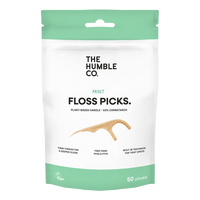 The Humble Co. Dental Floss Picks Mint - 50 stk.