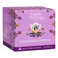 English Tea Shop Chamomile & Lavender - Øko - 16 tepyramider