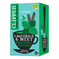 Clipper Lakridsrod & Pebermynte Te - Ø - 20 breve