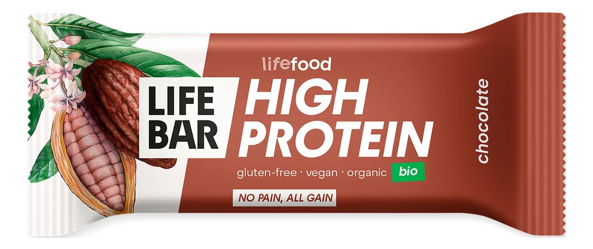 LifeFood Lifebar Protein Chocolate - Øko - 40 g.