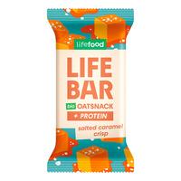 LifeFood Lifebar Havrebar Protein Salted Caramel Crisp - Øko - 40 g.