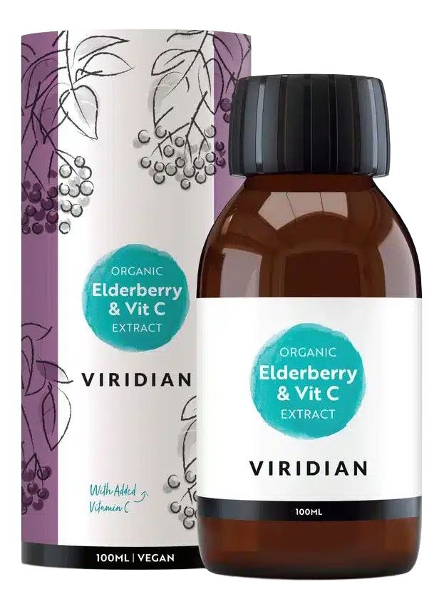 Viridian Elderberry Sirup m. Vitamin C Ekstrakt - Ø - 100 ml.