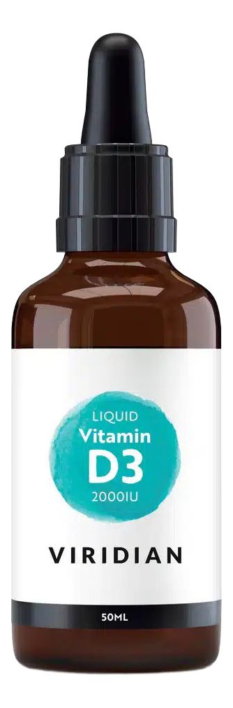 Viridian D3-Vitamin Dråber - 2000 IU - 50 ml.