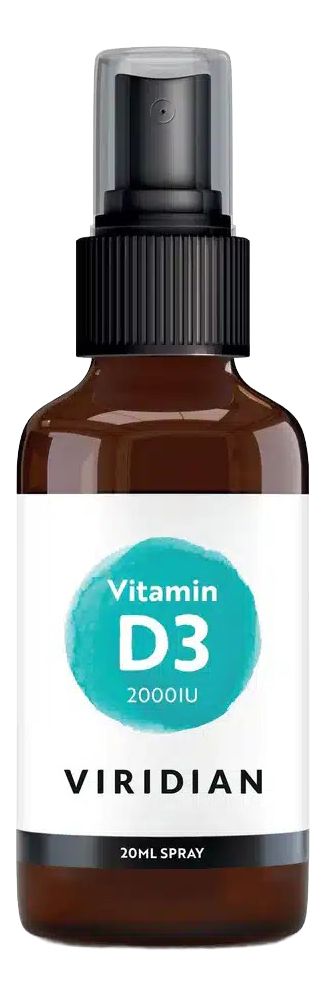 Viridian D3 Vitamin Spray - 2000 IU - 20 ml.